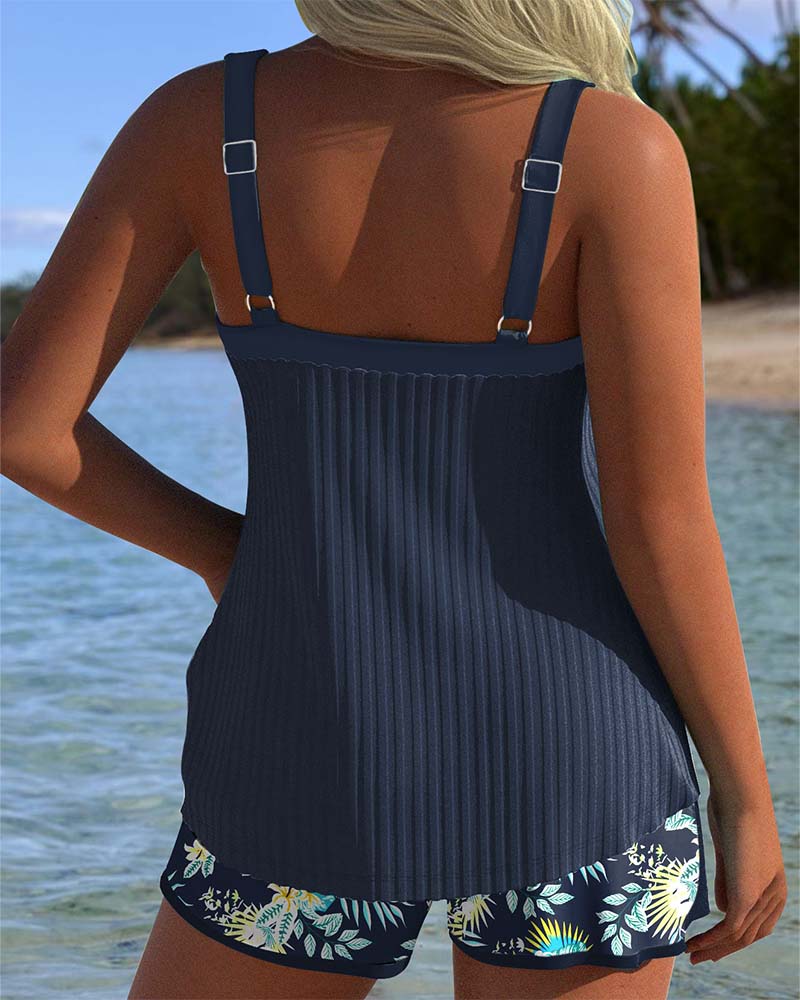 Carla | Traje de Baño de Rayas con Short de Playa - Isabel de Sevilla