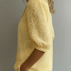 Celeste | Blusa ligera floral de elegancia natural - Isabel de Sevilla