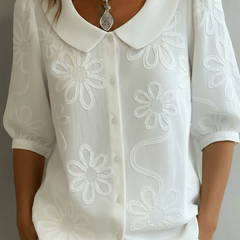 Celeste | Blusa ligera floral de elegancia natural - Isabel de Sevilla