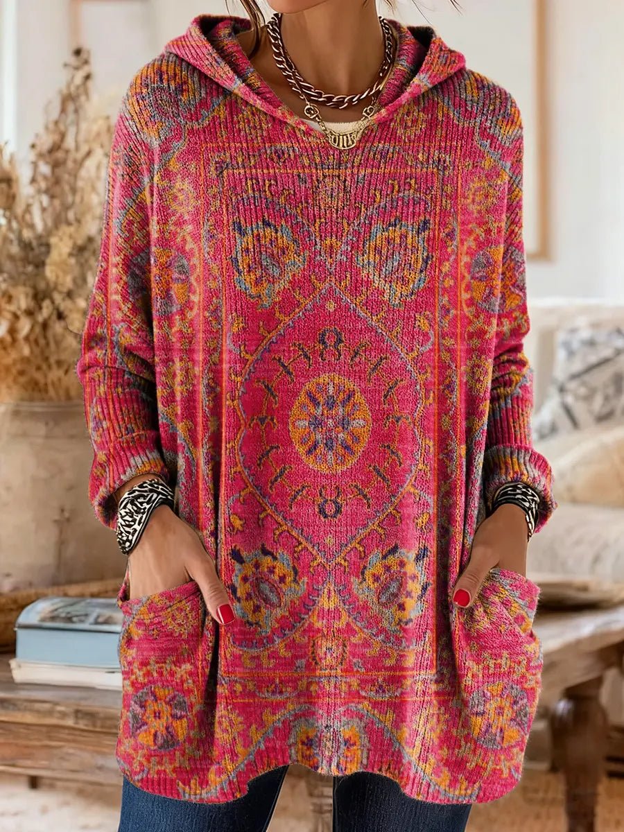 Julia | Suéter de punto con capucha y diseño acogedor - Isabel de Sevilla