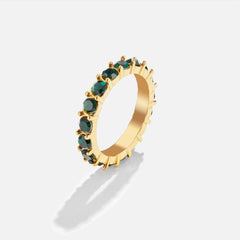 Emerald Beauty 18K Crystal Ring - Isabel de Sevilla