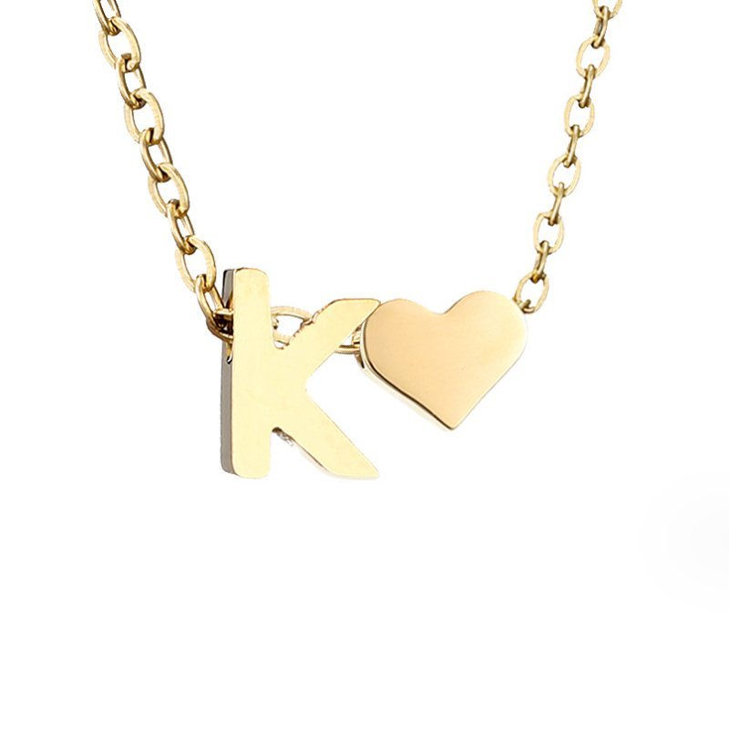 Collar Forever Love & Letra Gold (45+7,5 cm) - Isabel de Sevilla