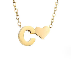 Collar Forever Love & Letra Gold (45+7,5 cm) - Isabel de Sevilla