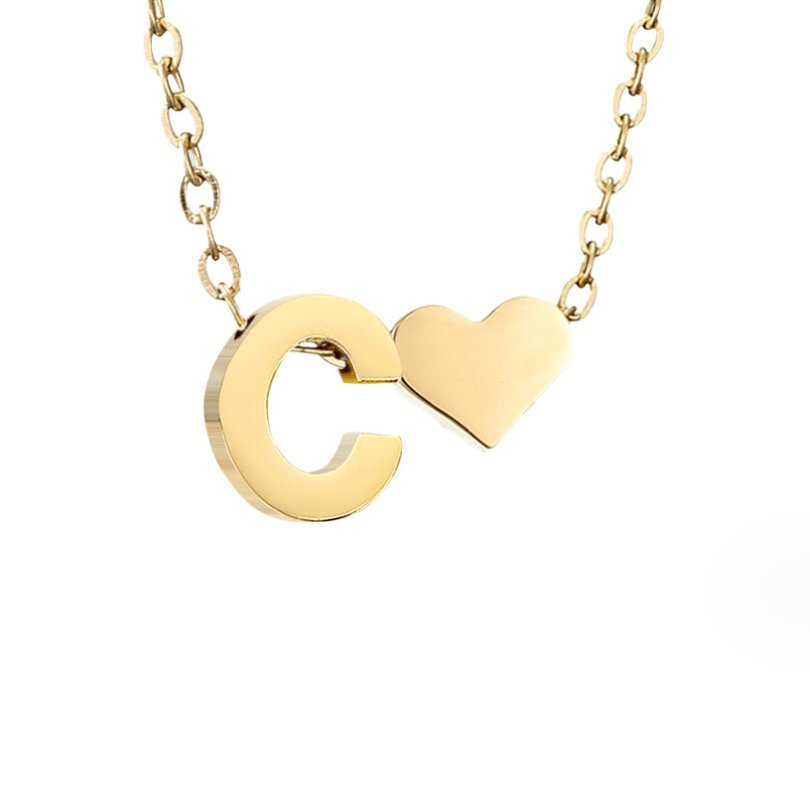 Collar Forever Love & Letra Gold (45+7,5 cm) - Isabel de Sevilla