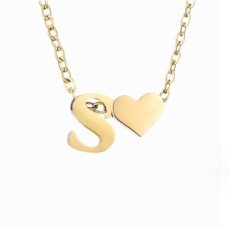 Collar Forever Love & Letra Gold (45+7,5 cm) - Isabel de Sevilla