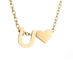 Collar Forever Love & Letra Gold (45+7,5 cm) - Isabel de Sevilla
