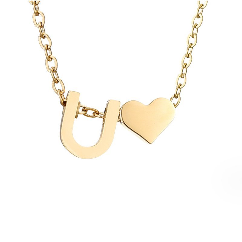 Collar Forever Love & Letra Gold (45+7,5 cm) - Isabel de Sevilla