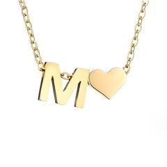 Collar Forever Love & Letra Gold (45+7,5 cm) - Isabel de Sevilla