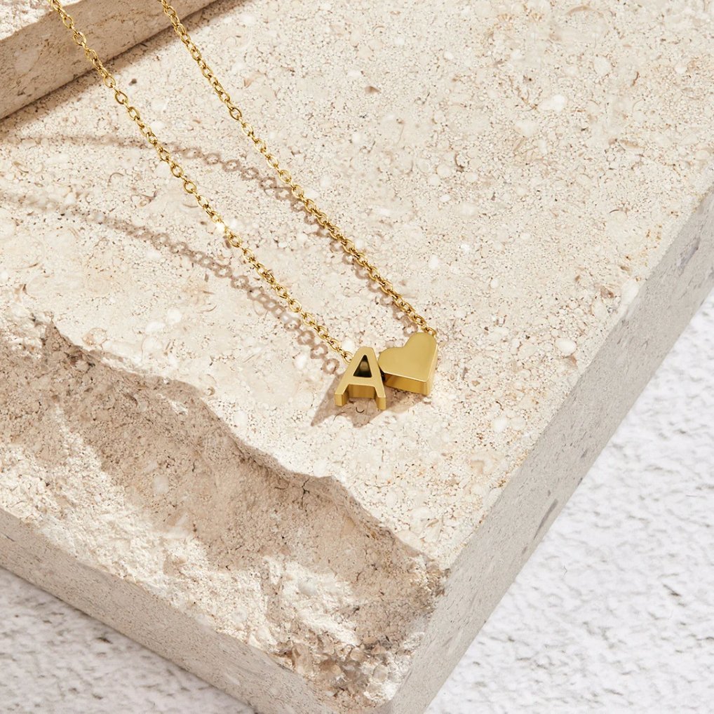 Collar Forever Love & Letra Gold (45+7,5 cm) - Isabel de Sevilla