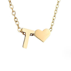 Collar Forever Love & Letra Gold (45+7,5 cm) - Isabel de Sevilla