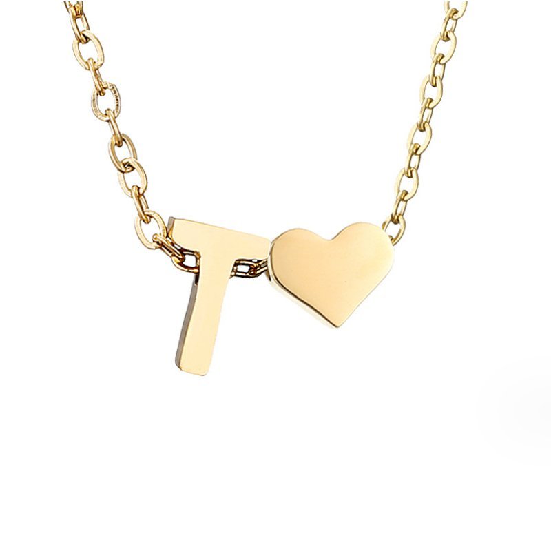 Collar Forever Love & Letra Gold (45+7,5 cm) - Isabel de Sevilla