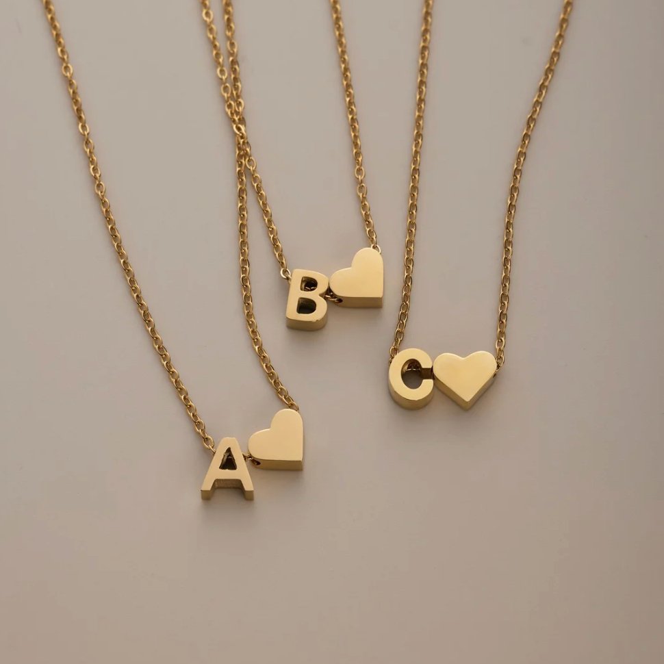 Collar Forever Love & Letra Gold (45+7,5 cm) - Isabel de Sevilla