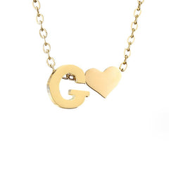 Collar Forever Love & Letra Gold (45+7,5 cm) - Isabel de Sevilla
