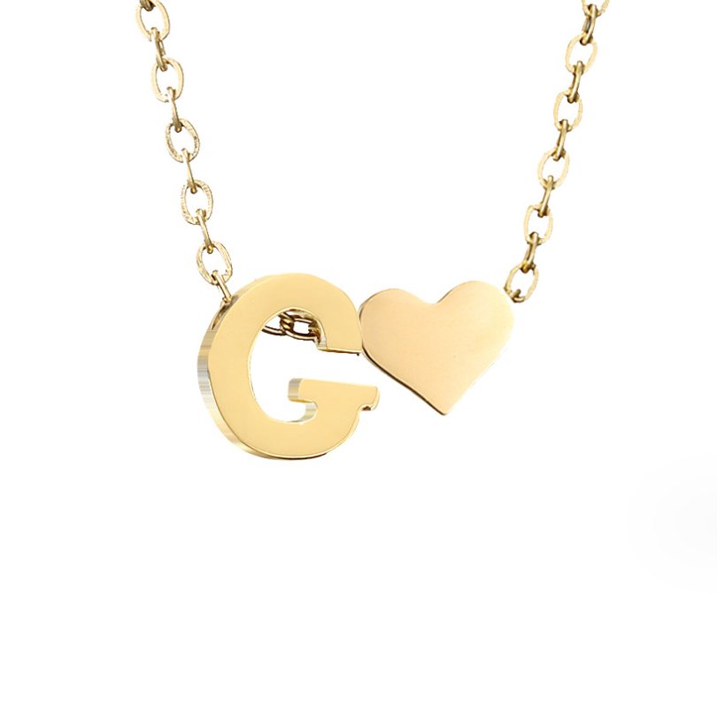 Collar Forever Love & Letra Gold (45+7,5 cm) - Isabel de Sevilla