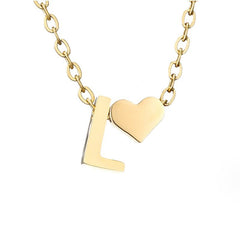 Collar Forever Love & Letra Gold (45+7,5 cm) - Isabel de Sevilla