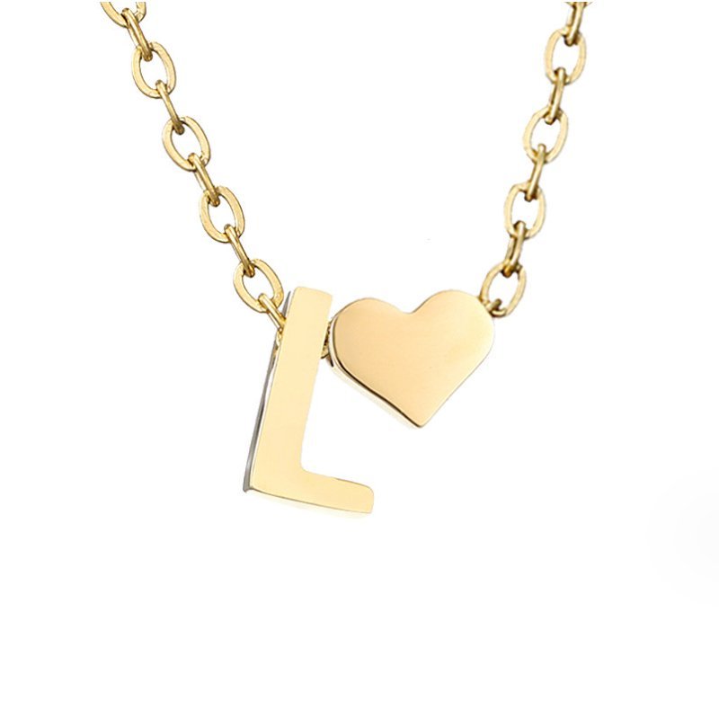 Collar Forever Love & Letra Gold (45+7,5 cm) - Isabel de Sevilla