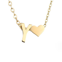 Collar Forever Love & Letra Gold (45+7,5 cm) - Isabel de Sevilla