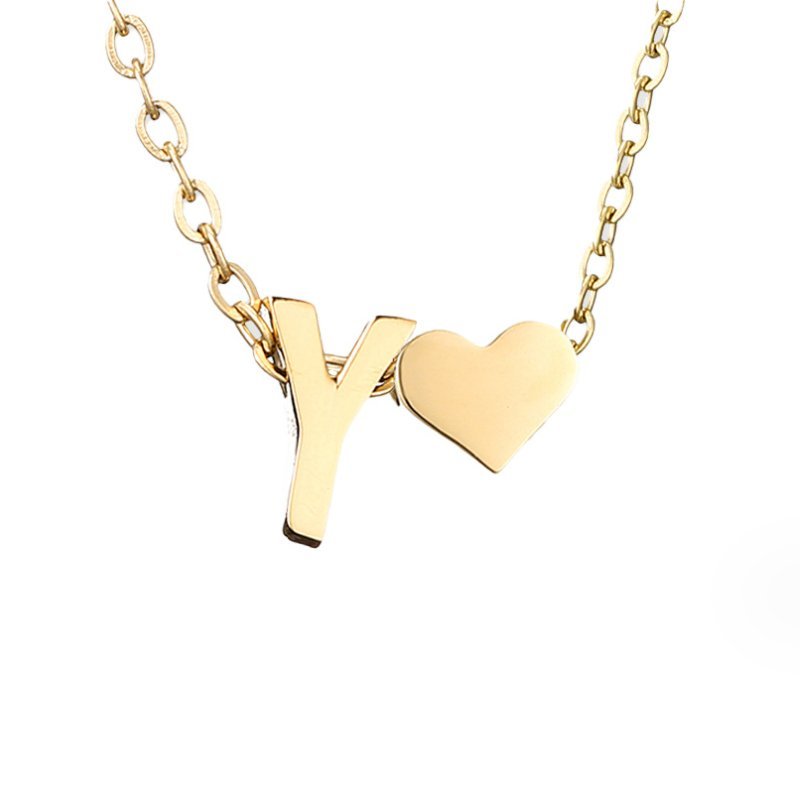 Collar Forever Love & Letra Gold (45+7,5 cm) - Isabel de Sevilla