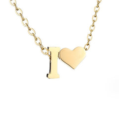 Collar Forever Love & Letra Gold (45+7,5 cm) - Isabel de Sevilla