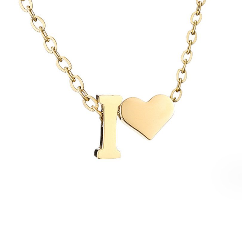 Collar Forever Love & Letra Gold (45+7,5 cm) - Isabel de Sevilla