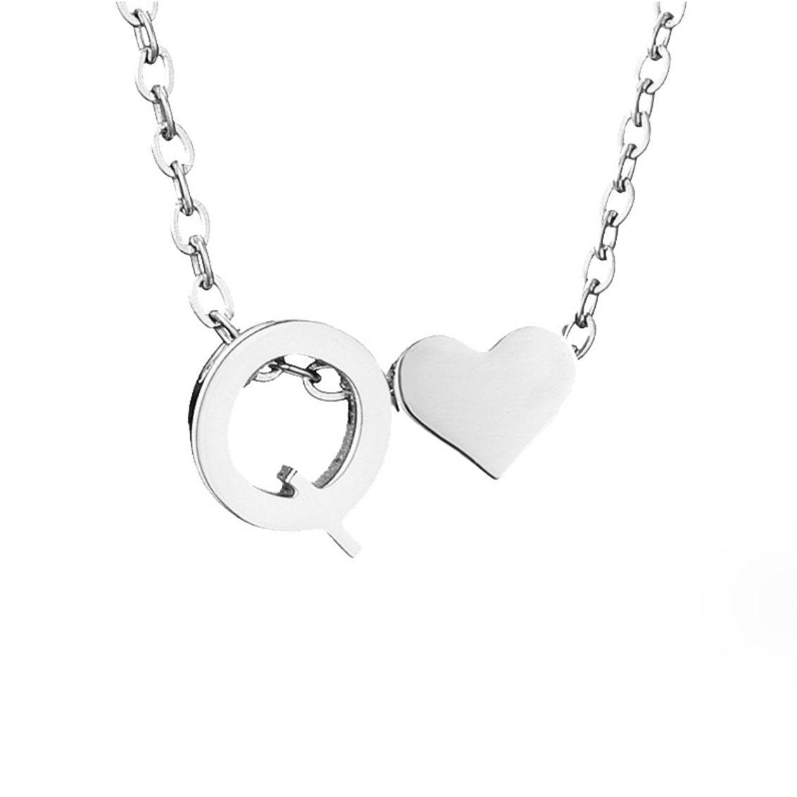 Collar Forever Love & Letra Silver (45+7,5 cm) - Isabel de Sevilla
