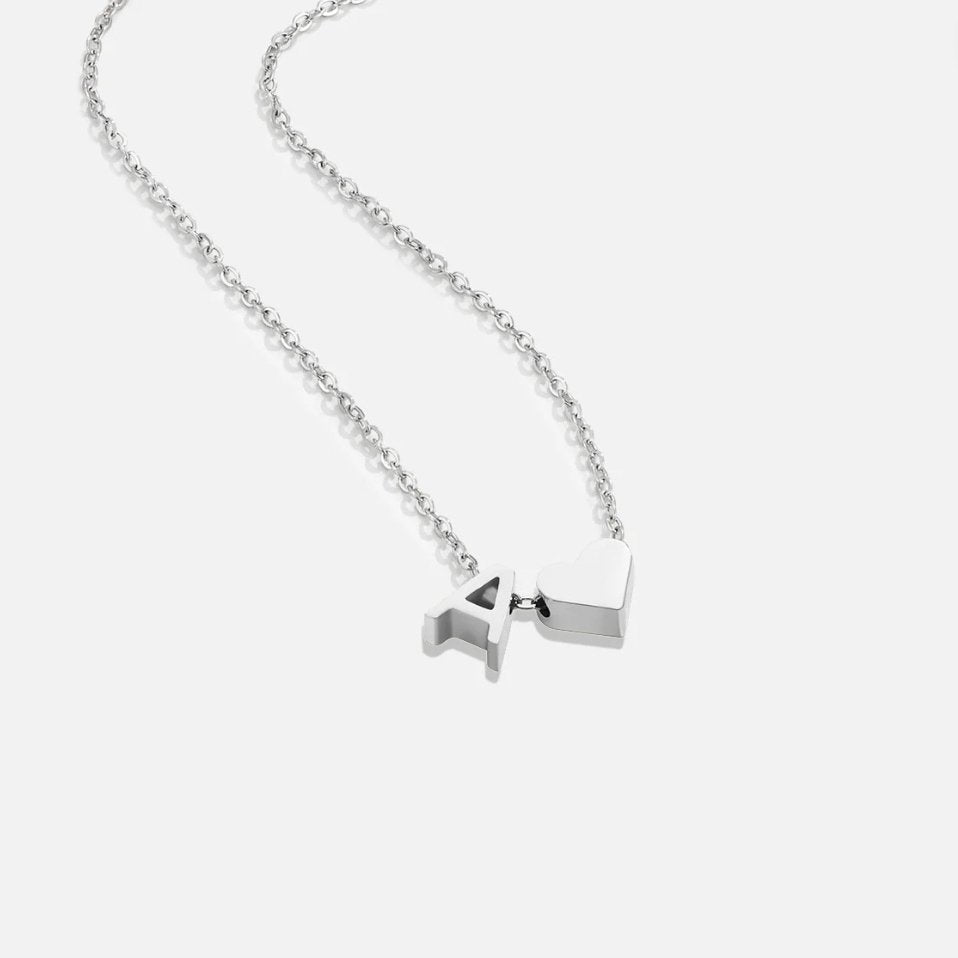 Collar Forever Love & Letra Silver (45+7,5 cm) - Isabel de Sevilla