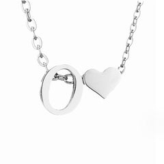 Collar Forever Love & Letra Silver (45+7,5 cm) - Isabel de Sevilla