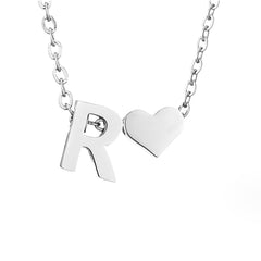 Collar Forever Love & Letra Silver (45+7,5 cm) - Isabel de Sevilla