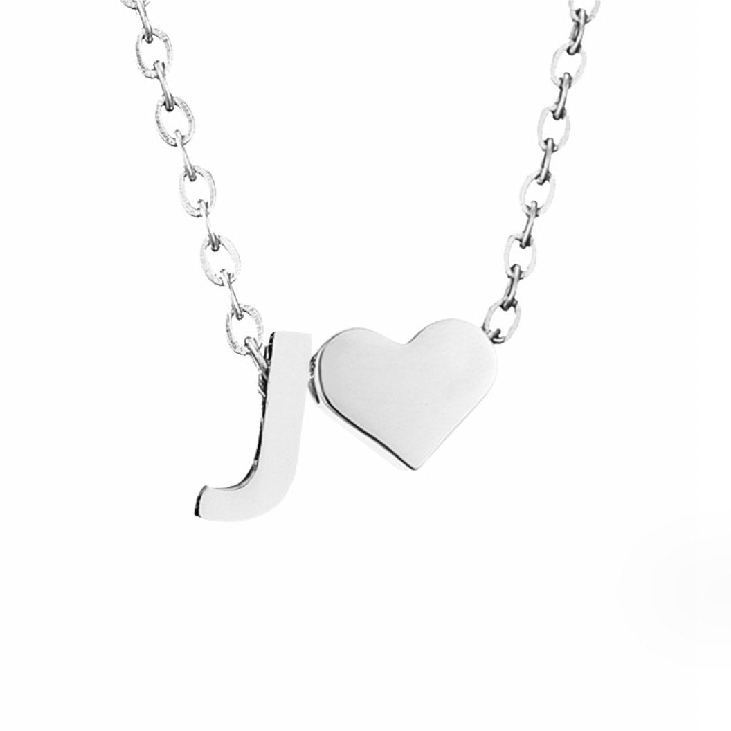 Collar Forever Love & Letra Silver (45+7,5 cm) - Isabel de Sevilla