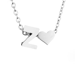 Collar Forever Love & Letra Silver (45+7,5 cm) - Isabel de Sevilla