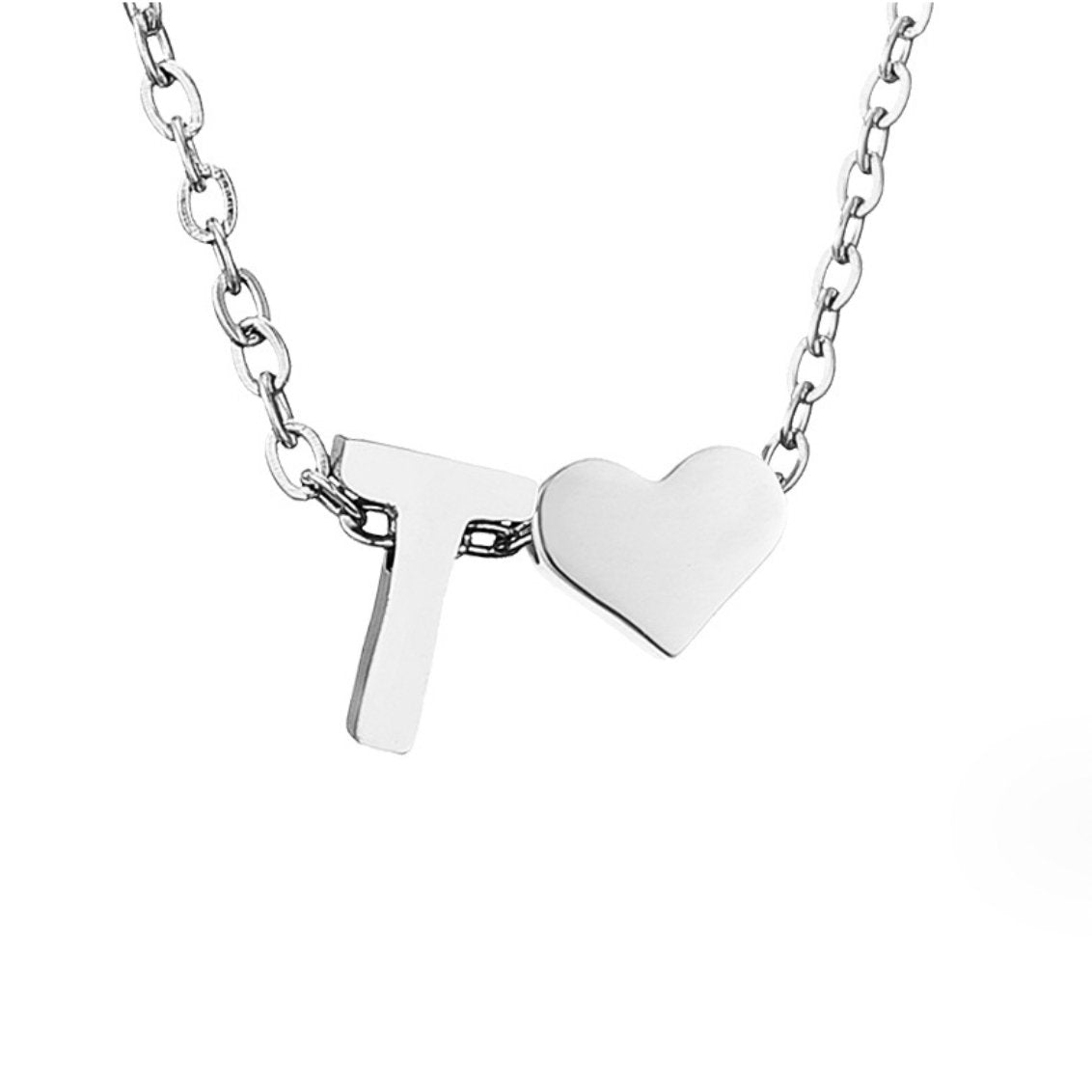 Collar Forever Love & Letra Silver (45+7,5 cm) - Isabel de Sevilla