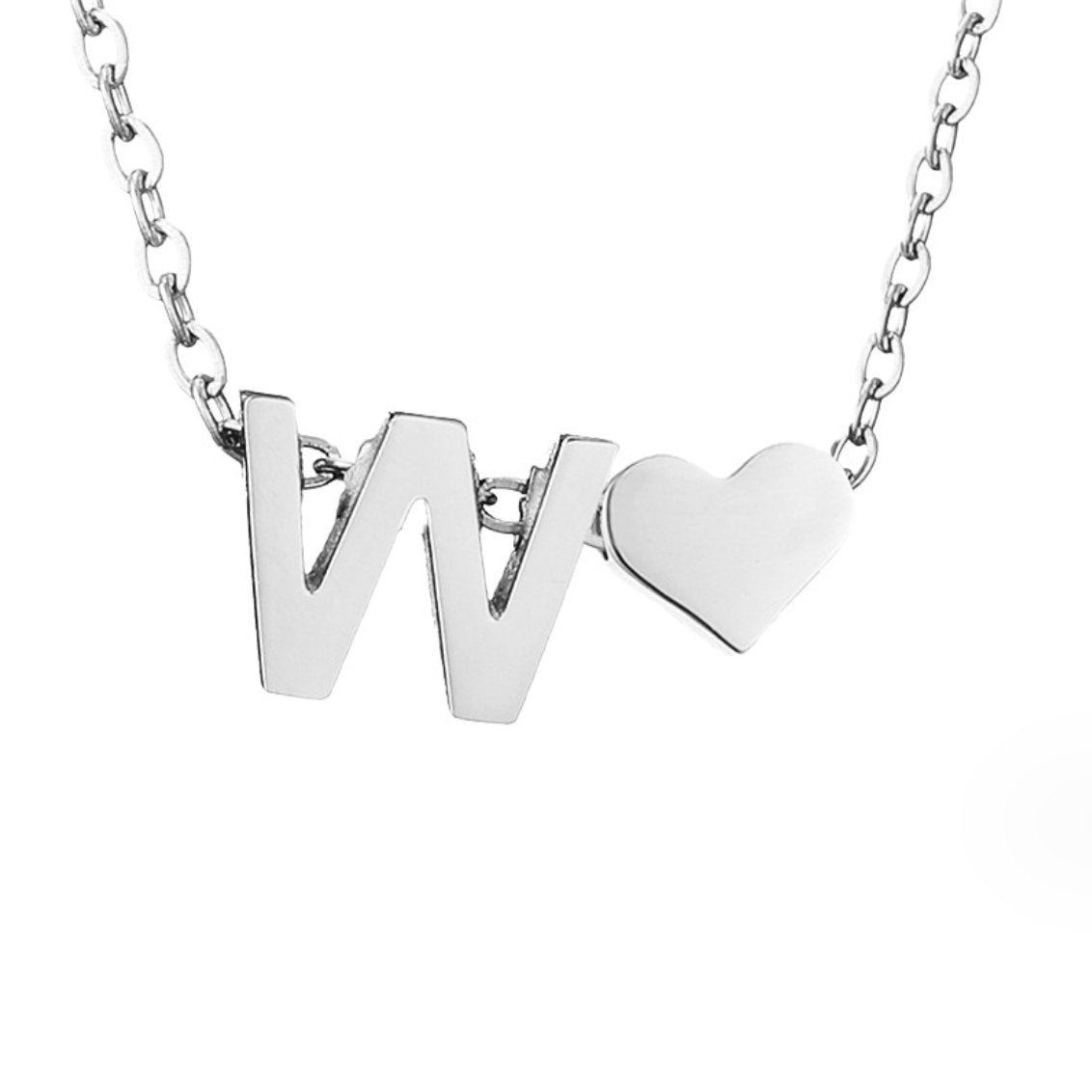 Collar Forever Love & Letra Silver (45+7,5 cm) - Isabel de Sevilla