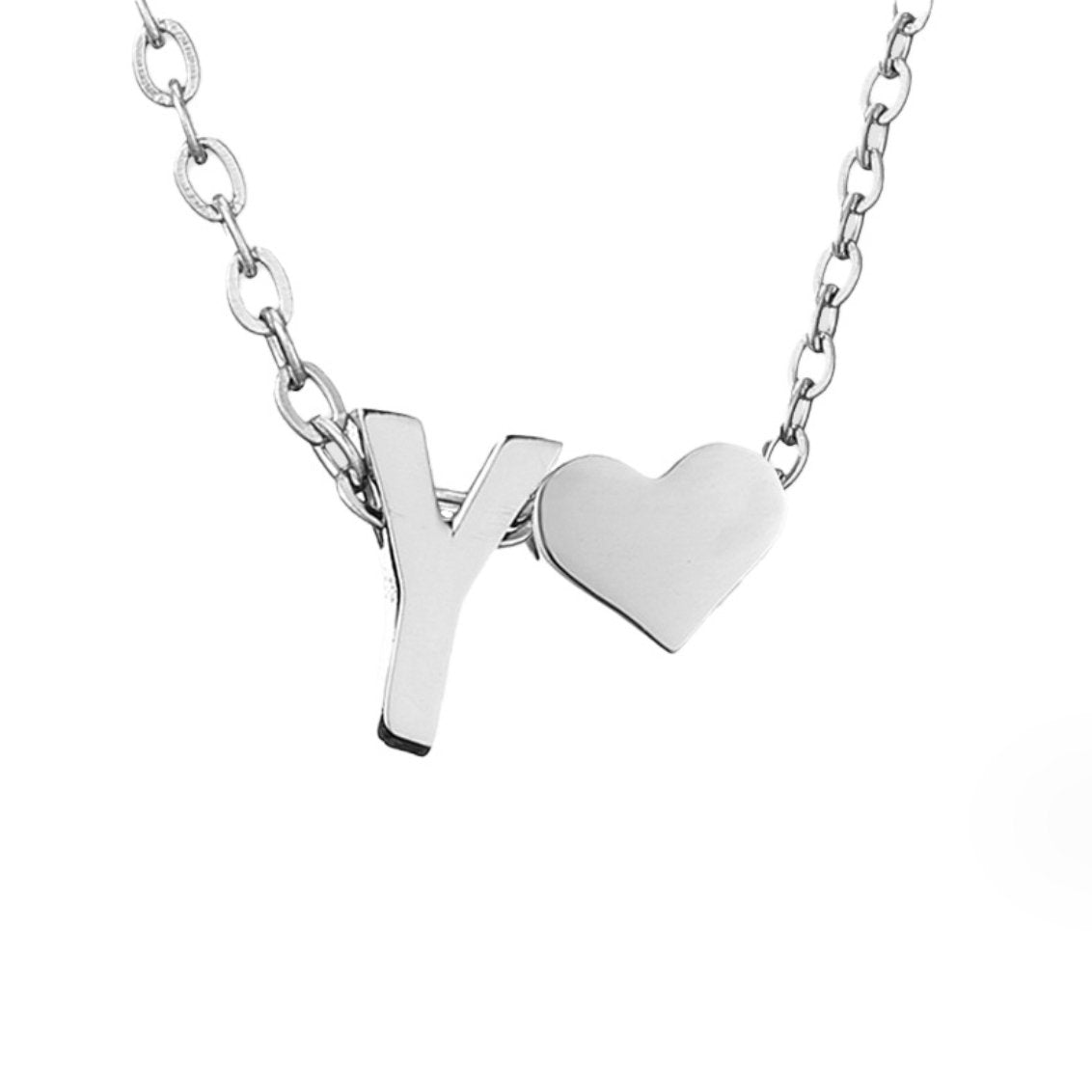 Collar Forever Love & Letra Silver (45+7,5 cm) - Isabel de Sevilla