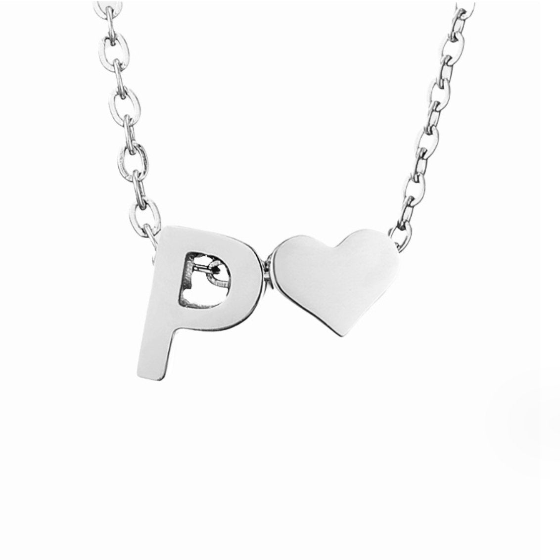 Collar Forever Love & Letra Silver (45+7,5 cm) - Isabel de Sevilla