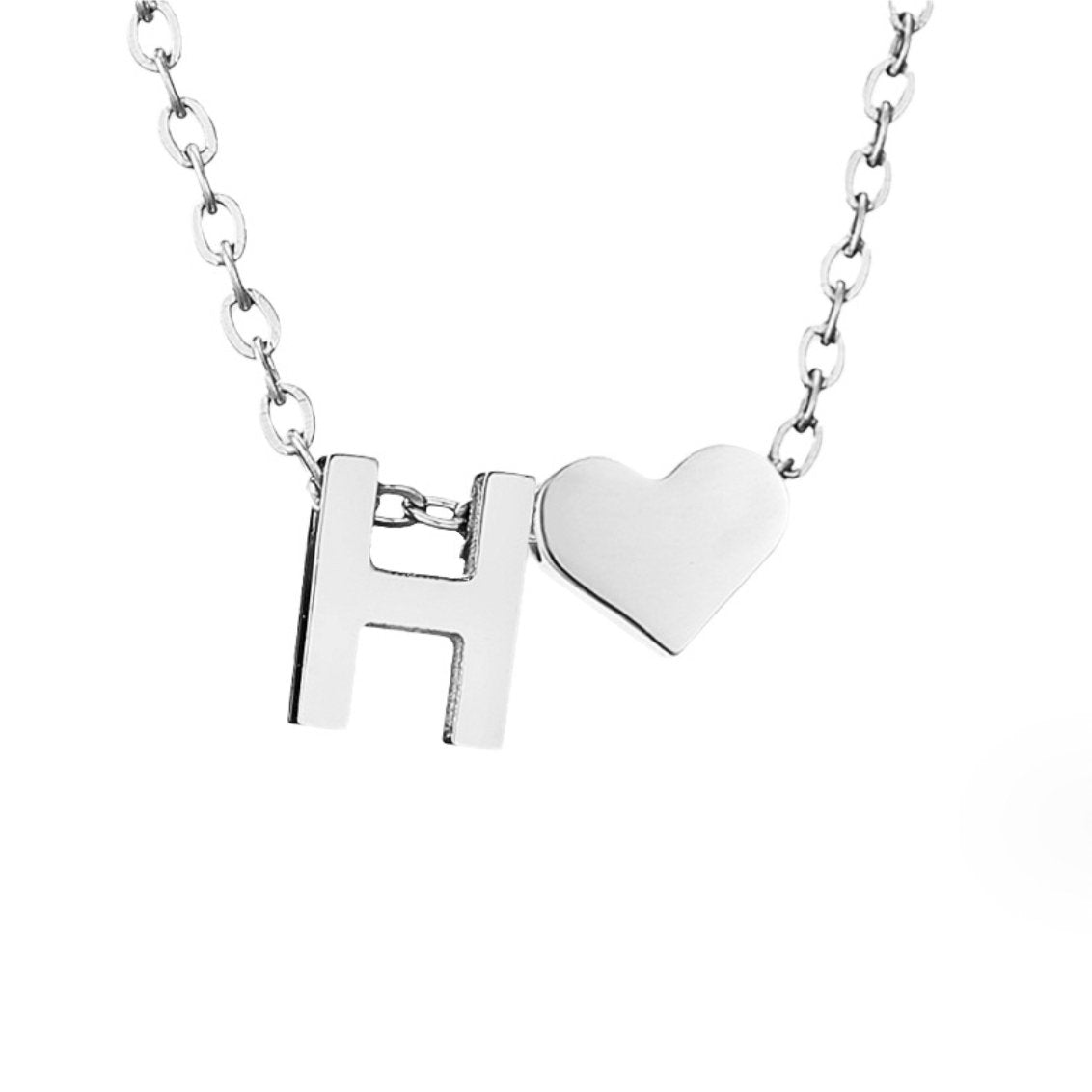 Collar Forever Love & Letra Silver (45+7,5 cm) - Isabel de Sevilla