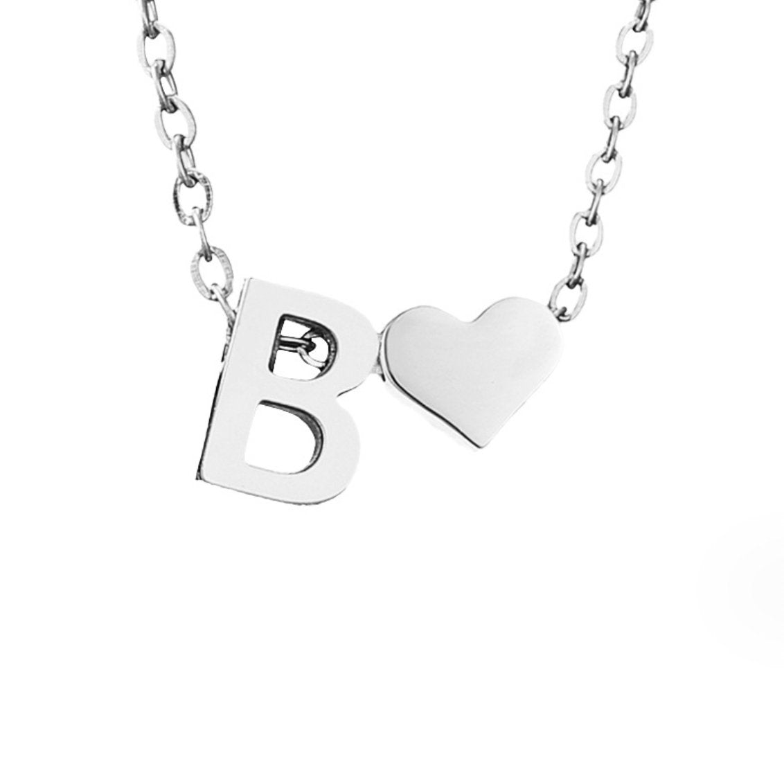 Collar Forever Love & Letra Silver (45+7,5 cm) - Isabel de Sevilla