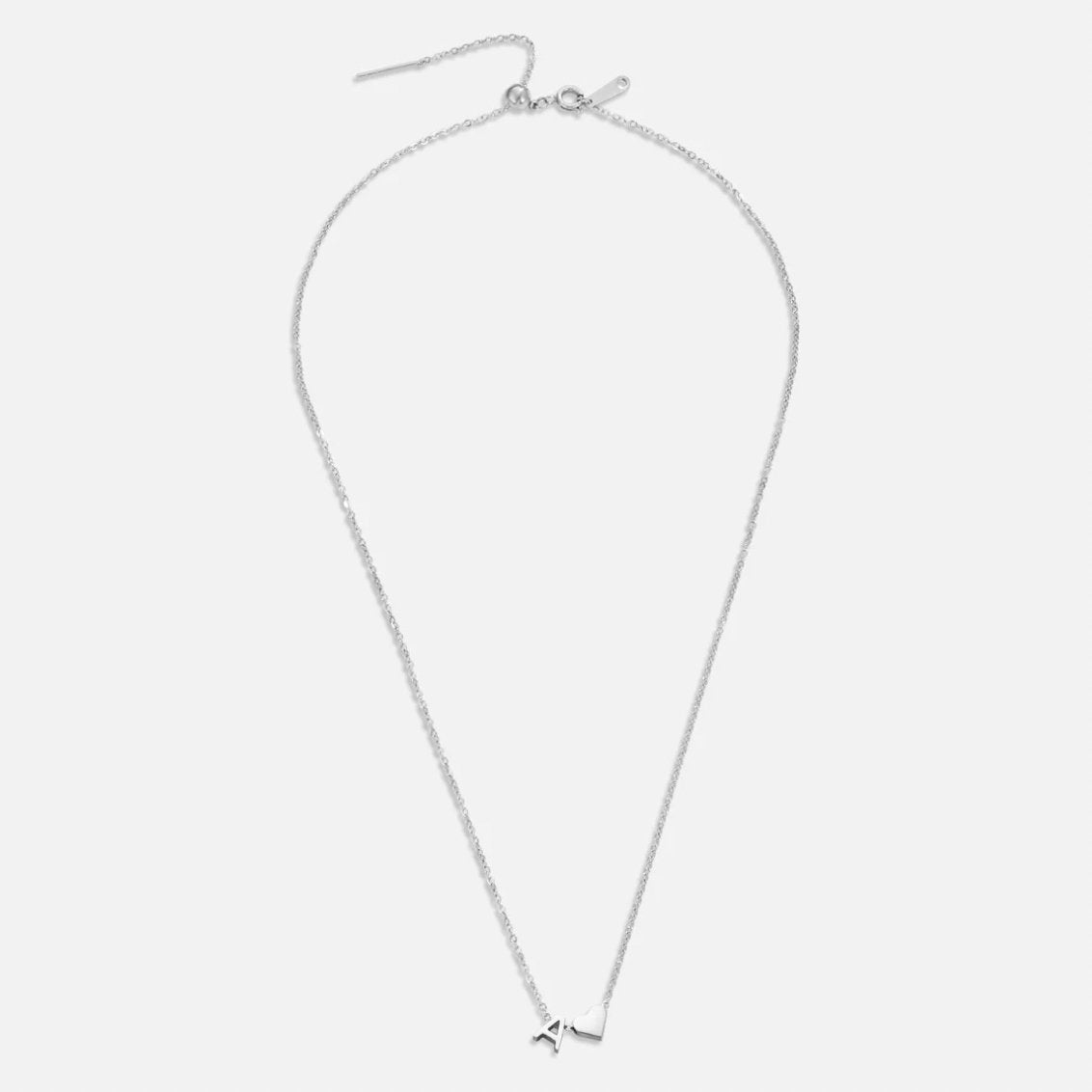 Collar Forever Love & Letra Silver (45+7,5 cm) - Isabel de Sevilla