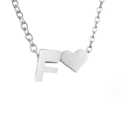 Collar Forever Love & Letra Silver (45+7,5 cm) - Isabel de Sevilla