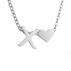 Collar Forever Love & Letra Silver (45+7,5 cm) - Isabel de Sevilla