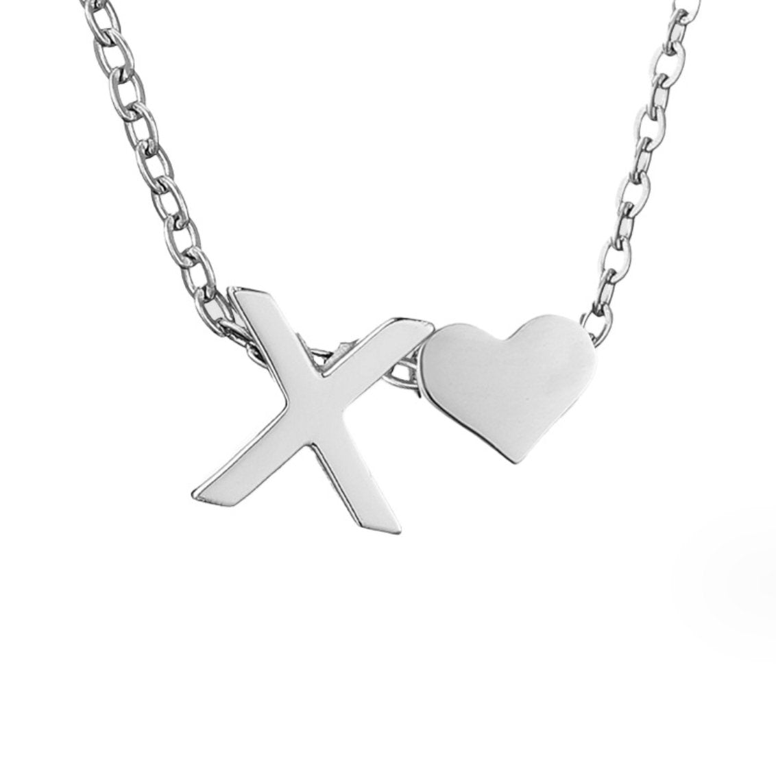 Collar Forever Love & Letra Silver (45+7,5 cm) - Isabel de Sevilla