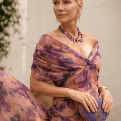 Vestido maxi elegante para fiesta con escote en corazón - Isabel de Sevilla