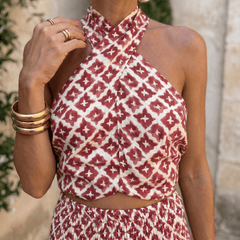 Elsa | Conjunto Elegante con Diseño de Hombros Descubiertos - Isabel de Sevilla