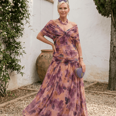 Vestido maxi elegante para fiesta con escote en corazón - Isabel de Sevilla
