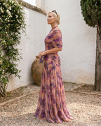 Vestido maxi elegante para fiesta con escote en corazón