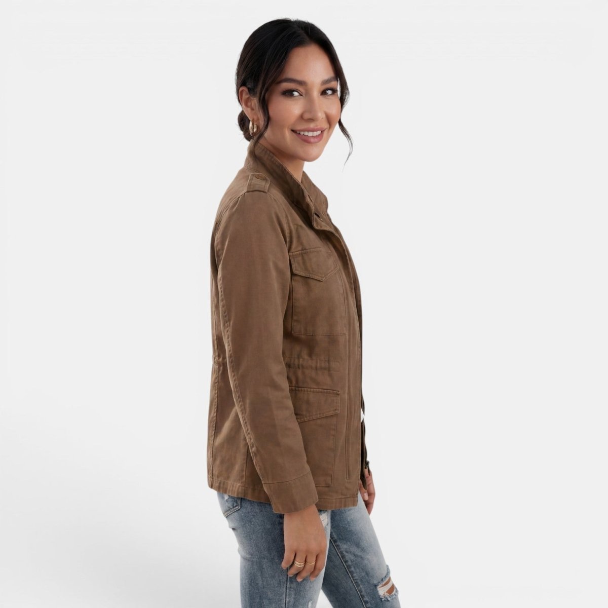 Fátima | Chaqueta Estilo Safari con Bolsillos Múltiples - Isabel de Sevilla