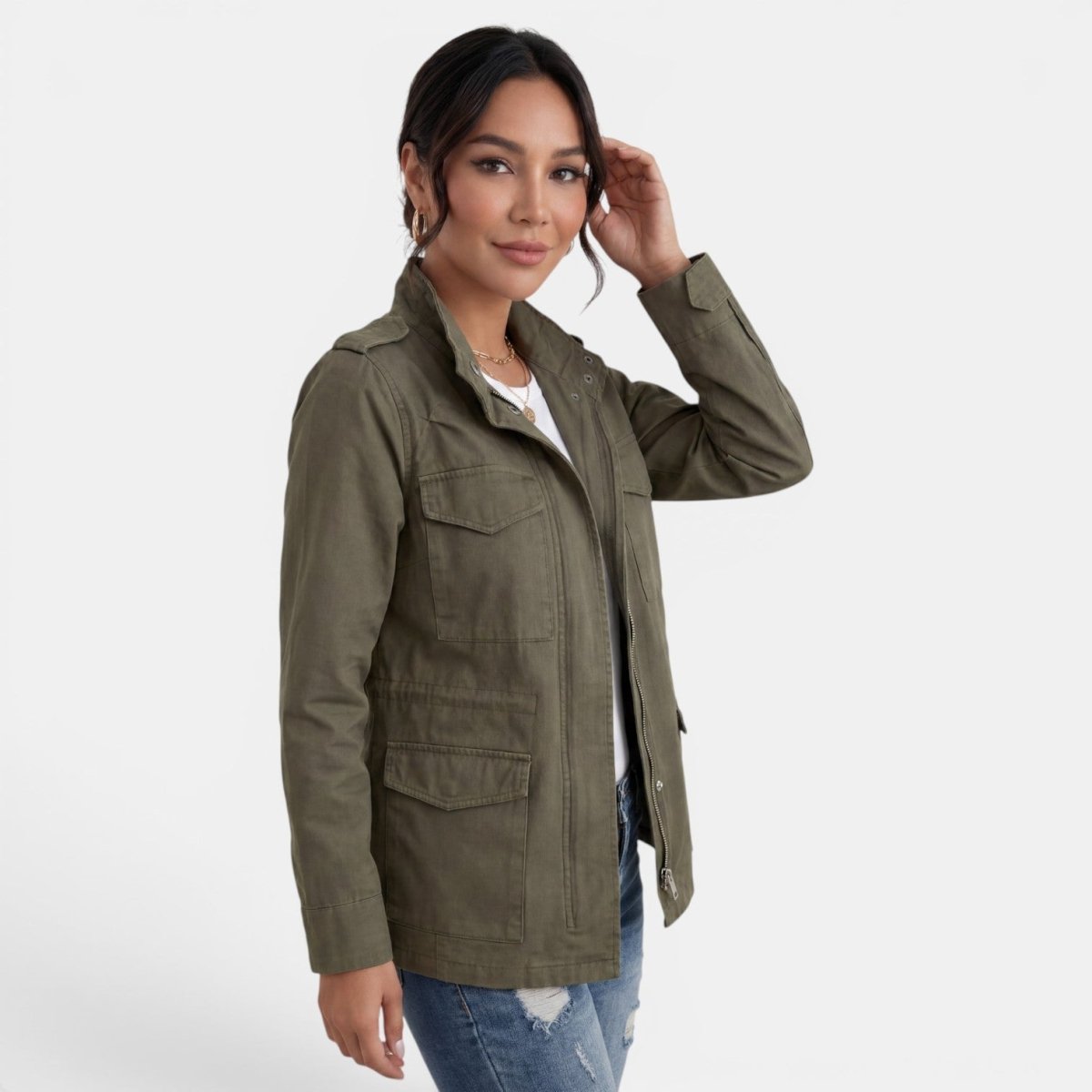 Fátima | Chaqueta Estilo Safari con Bolsillos Múltiples - Isabel de Sevilla