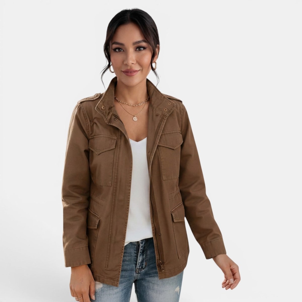 Fátima | Chaqueta Estilo Safari con Bolsillos Múltiples - Isabel de Sevilla