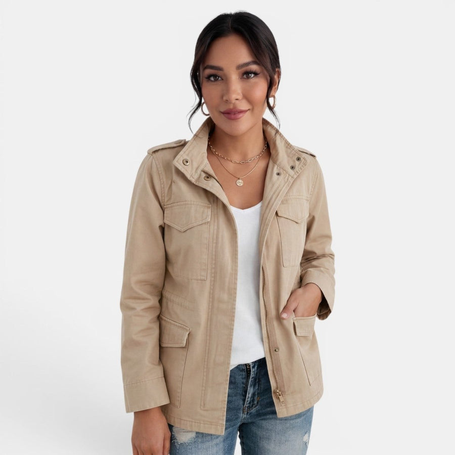 Fátima | Chaqueta Estilo Safari con Bolsillos Múltiples - Isabel de Sevilla