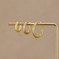 Set de Mini Aros Gold Trio (3 pares) - Isabel de Sevilla