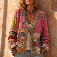 Guadalupe | Cárdigan Bohemio de Patchwork Bordado - Isabel de Sevilla
